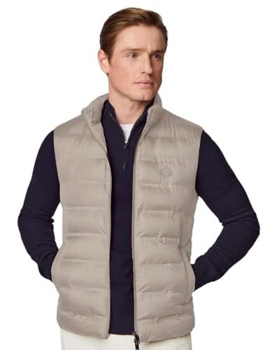 HACKETT LONDON Herren Lw Gilet Weste, Brown (Rope), L von Hackett London