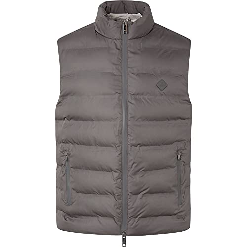 Hackett London Herren LW Gilet Jacket, Grey (Charcoal), M von Hackett London