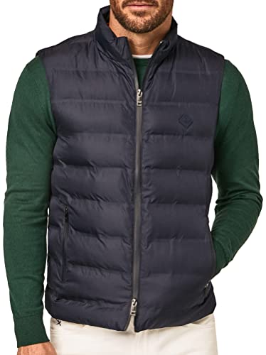 Hackett London Herren LW Gilet Oberbekleidung Weste, Blue (Navy Blazer), 3XL von Hackett London