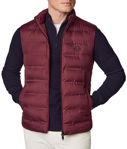 HACKETT LONDON Herren Lw Gilet Weste, Red (Maroon Red), 3XL von Hackett London