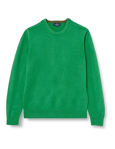 Hackett London Herren Lammwolle Crew No Lg Pullover, Grün (Clover Grn), Large von Hackett London