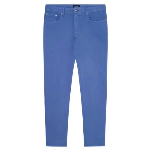 Hackett London Herren-Leinenhose mit Kordelzug, Blau (Avio), 32W/32L von Hackett London