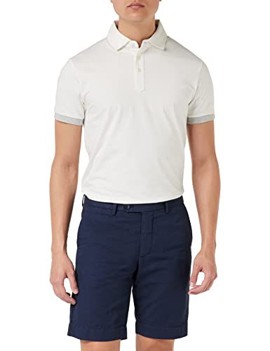 HACKETT LONDON Herren Linen Texture Shorts, Marineblau Blazer, 29W von Hackett London