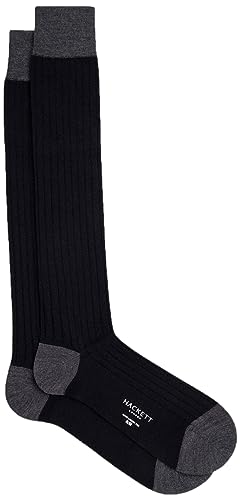 Hackett London Herren Merino lang Socken, Schwarz (Black), L von Hackett London