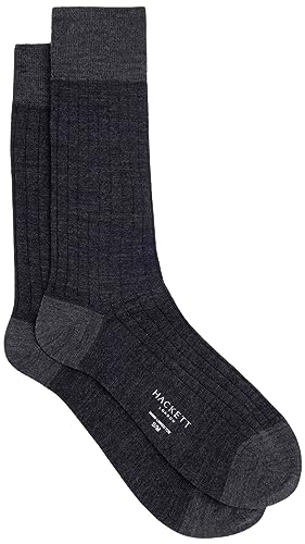 Hackett London Herren Merinosocken Socken, Grau, S von Hackett London