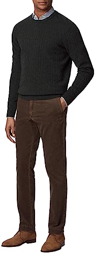 Hackett London Herren Pigment Cord Chino Hose, Braun (Schokolade), Bundweite: 97 cm, beinlänge: 81 cm (38 W / 32 L) von Hackett London