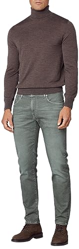 Hackett London Herren Pigment Twill 5 Stück Jeans, Grün (Olivgrün), 34 W/32 L von Hackett London