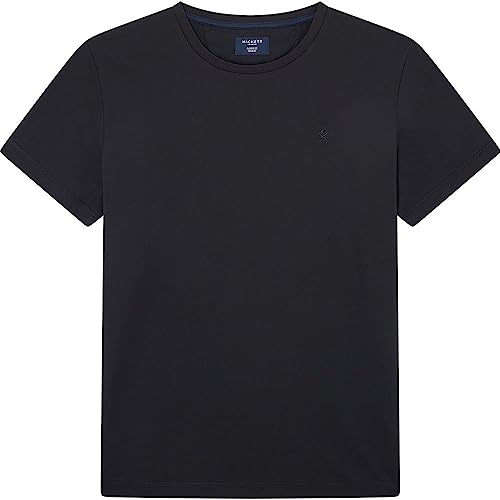 Hackett London Herren Pima-Baumwolle T-Shirt, Schwarz (Black), XXL von Hackett London