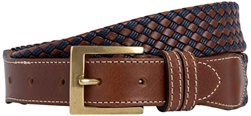 HACKETT LONDON Herren Plait Lthr Cord Belt, Blue, 36 von Hackett London