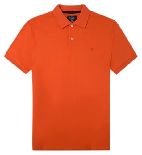 HACKETT LONDON Herren Pima Cotton Polo Polohemd, Mittelblau, M von Hackett London