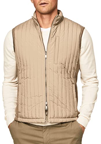 Hackett London Herren Rev-Kanal Oberbekleidung Weste, Sand, L von Hackett London