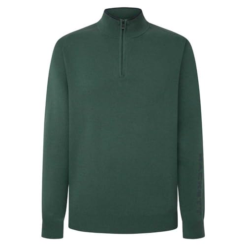 Hackett London Herren Santorini Ocean Strickwaren, Grün (Grün), XS von Hackett London
