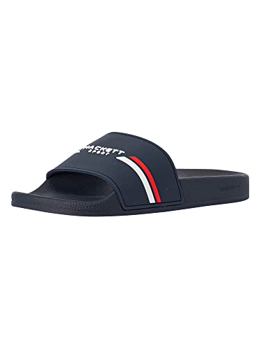 Hackett London Herren Slider Sport Schiebe-Sandalen, Blue (Navy), 44.5 EU von Hackett London