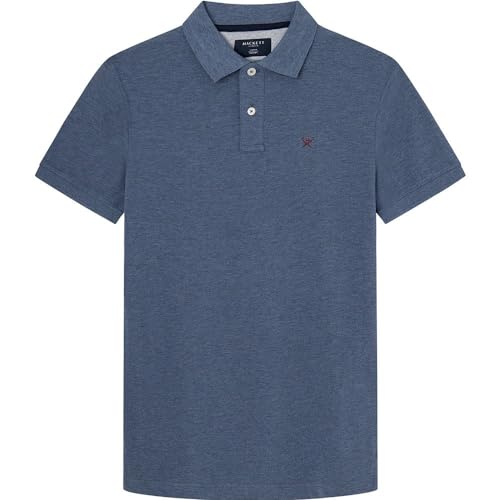 Hackett London Herren Slim FIT Logo Polo, Blue (Shadow Blue), L von Hackett London