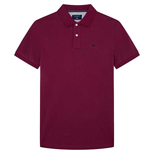 HACKETT LONDON Herren Slim Fit Logo Polohemd, Purple (Berry), L von Hackett London