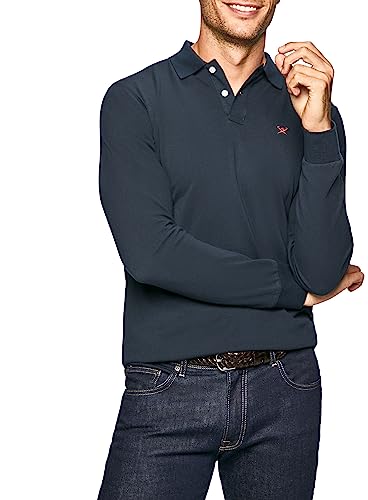 Hackett London Herren Slim Fit Logo Polo Shirt, 595navy, M EU von Hackett London