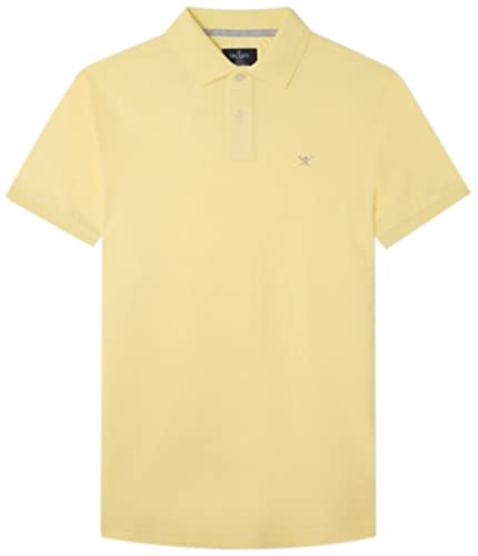 Hackett London Herren Slim Fit Logo Polohemd, Coral Peach, XS von Hackett London