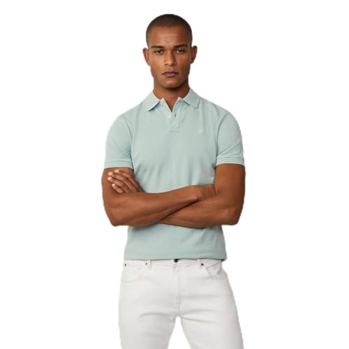 Hackett London Herren Slim Fit Logo Poloshirt, Grün (Mentholgrün), M von Hackett London
