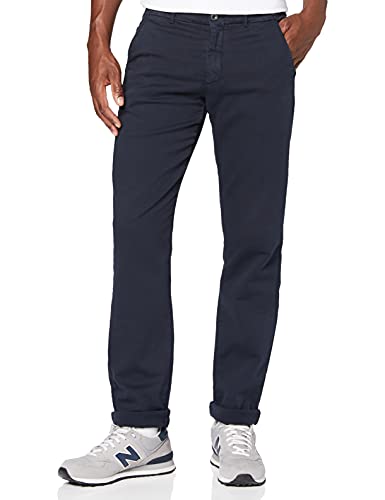 Hackett London Herren Straight Jeans Knit Chino, Blau (Navy 595), W31/L32 (Herstellergröße: W31/Regular) von Hackett London