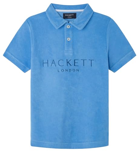 Hackett London Herren Towelling Polo, Blue (Marina), 3 Years von Hackett London