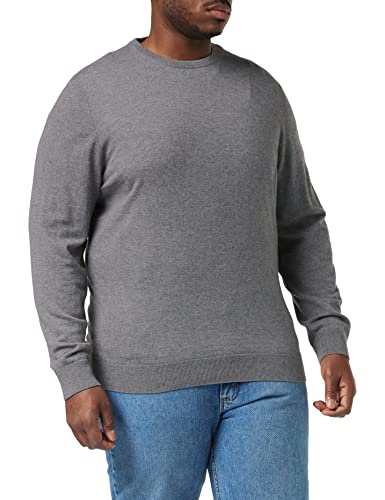 Hackett London Herren Wool Silk Cash Crew Sweater, 933grey Marl, S von Hackett London