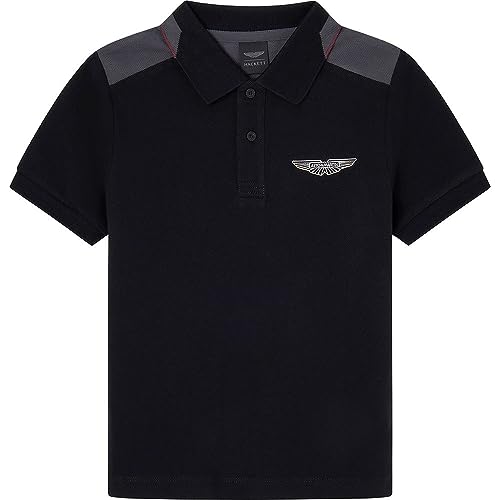 Hackett London Jungen AM COL Block Polohemd, Black (Black), 11 Years von Hackett London