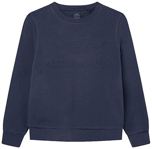 HACKETT LONDON Jungen Amr Embossed Crew T-Shirt, Navy, 11 Years von Hackett London