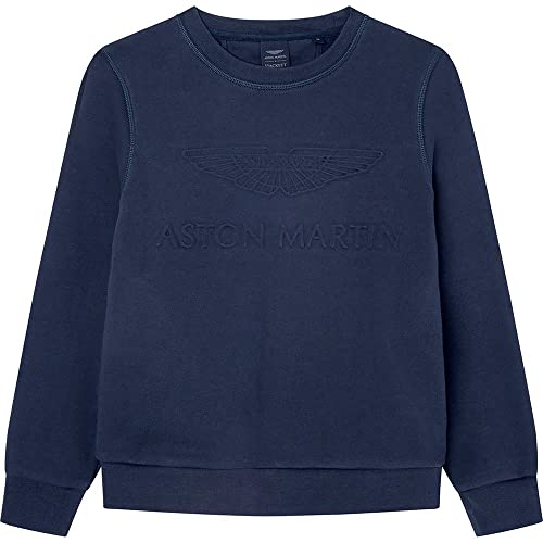 HACKETT LONDON Jungen Amr Embossed Crew T-Shirt, Navy, 5 Years von Hackett London