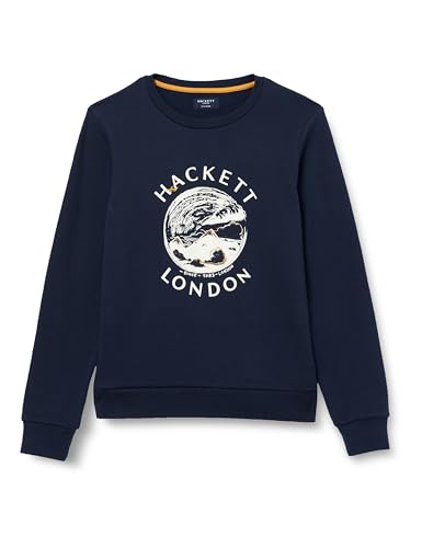 Hackett London Jungen Artwork Crew Sweatshirt, blau (Marineblau), 11 Jahre von Hackett London