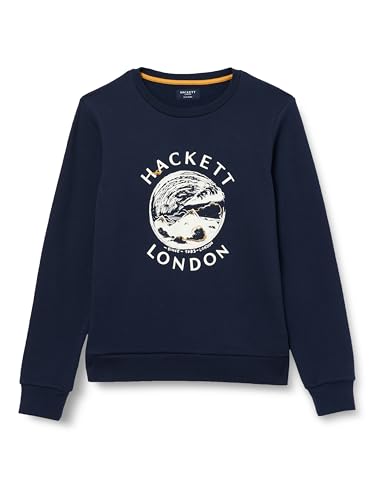 Hackett London Jungen Artwork Crew Sweatshirt, blau (Marineblau), 13 Jahre von Hackett London