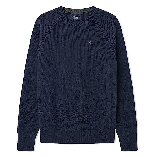 Hackett London Jungen Gerippte Rundhals Pullover, blau (Marineblau), 11 Jahre von Hackett London