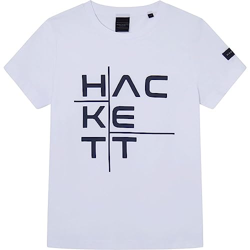 Hackett London Jungen HS Cationic Graphic T-Shirt, White (White), 15 Years von Hackett London