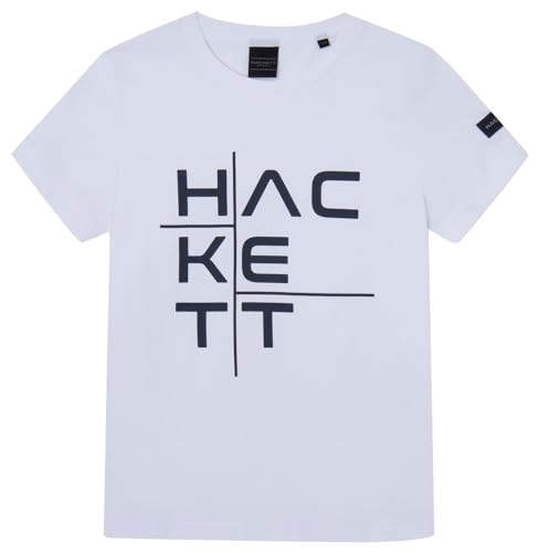 Hackett London Jungen HS Cationic Graphic T-Shirt, White (White), 15 Years von Hackett London