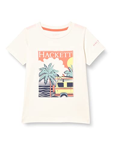 Hackett London Jungen Hackett Beach Scene T-Shirt, Weiß, 2 Jahre von Hackett London