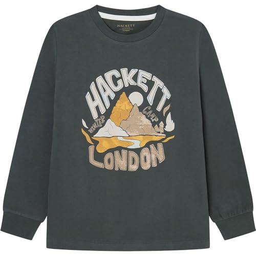 Hackett London Jungen Hackett Mountain T-Shirt, Grün (dunkelgrün), 11 Jahre von Hackett London