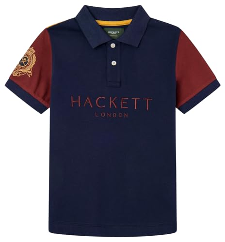 Hackett London Jungen Heritage Multi Polo Polohemd, Blue (Navy), 13 Years von Hackett London