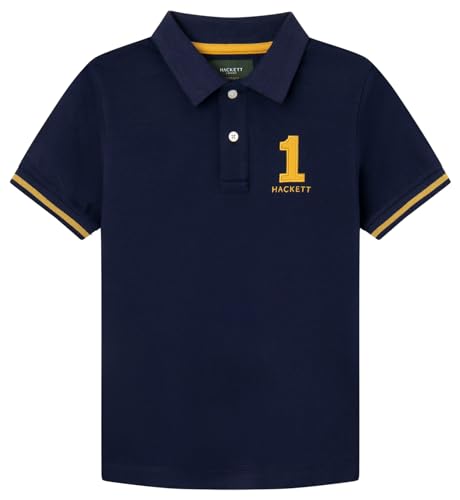 Hackett London Jungen Heritage Number Polo Polohemd, Blue (Navy), 15 Years von Hackett London