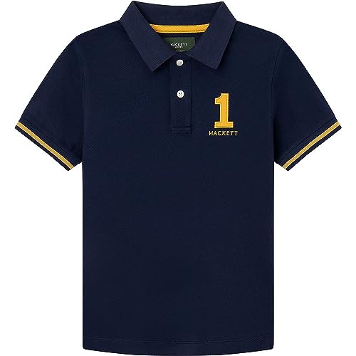 Hackett London Jungen Heritage Number Polo Polohemd, Blue (Navy), 7 Years von Hackett London