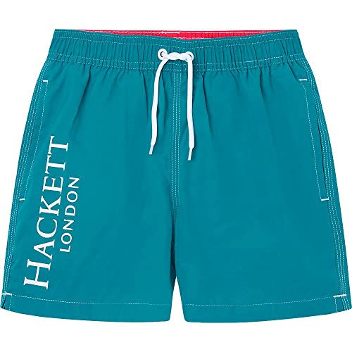 HACKETT LONDON Jungen Branded Volley Badehose, meergrün, 11 Years von Hackett London