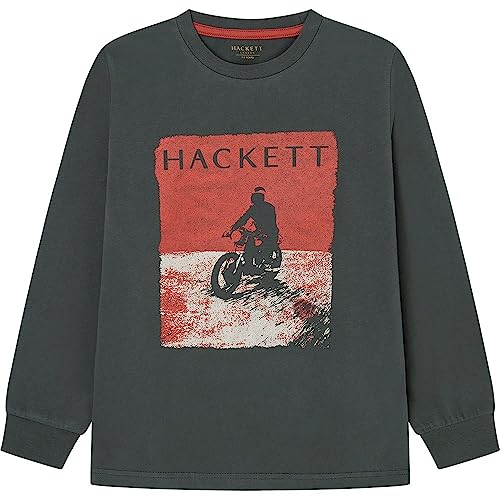 Hackett London Jungen Motorrad T-Shirt, Grün (dunkelgrün), 7 Jahre von Hackett London