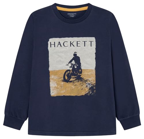 Hackett London Jungen Motorrad T-Shirt, blau (Marineblau), 3 Jahre von Hackett London