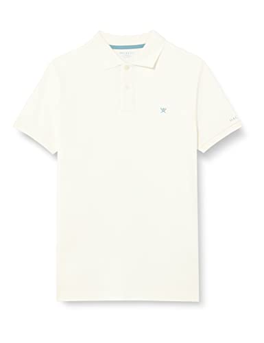 HACKETT LONDON Jungen Small Logo Polo T-Shirt, weiß, 7 Years von Hackett London