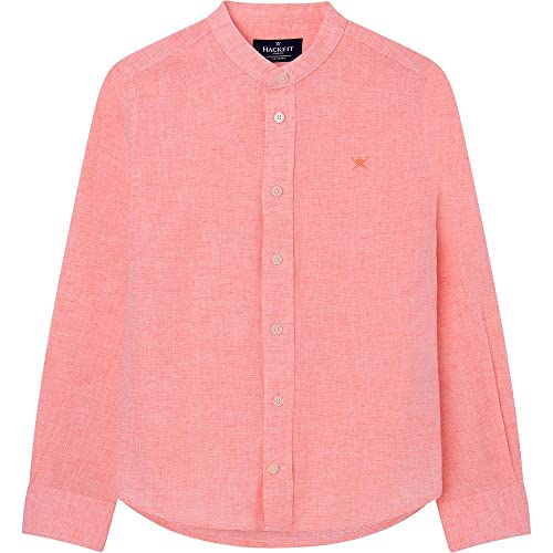 Hackett London Jungen SLUB Texture Hemd, Coral, 5 Years von Hackett London