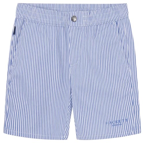 Hackett London Jungen Stripe Short Shorts, Weiß (Weiß/Blau), 2 Jahre von Hackett London