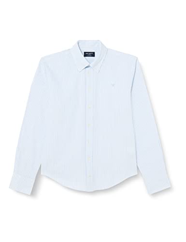 Hackett London Jungen Washed Oxford STR Hemd, White/Blue, 5 Years von Hackett London