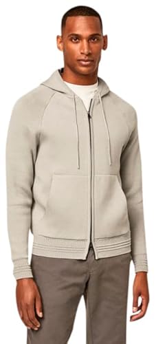 HACKETT LONDON Men's Df Knit Hoodie Pullover Sweater, Stone/Grey, 3XL von Hackett London