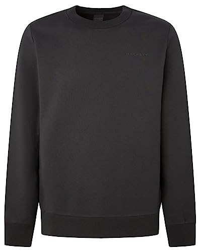 Hackett London Men's Essential Crew Sweatshirt, Schwarz, XXL von Hackett London