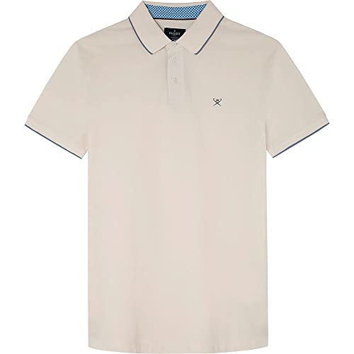 Hackett London Men's Multi Trim Polo Shirt, Ecru, L von Hackett London