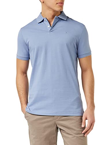 Hackett London Men's Pima Cotton Polo Shirt, Chambray, M von Hackett London