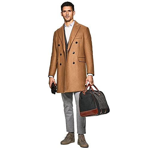 Hackett London Mens Camel Broken Twill Db Jacket, 855camel, 42W/34L von Hackett London